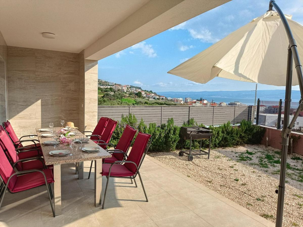 Modern Villa With Jacuzzi, Beautiful Sea View, Near Split! Villa 36A Podstrana Exterior foto